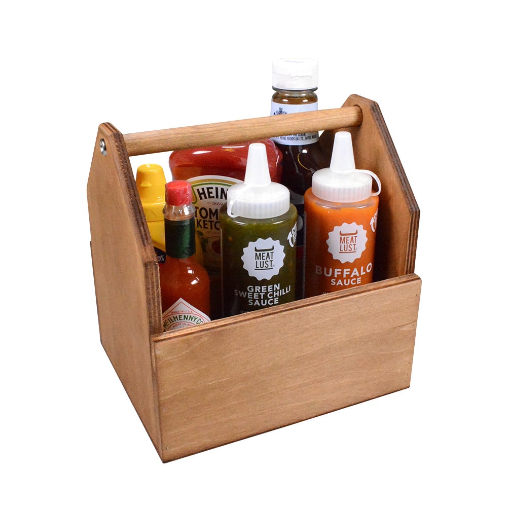 Wooden Condiment Holder - Smart Hospitality Supplies