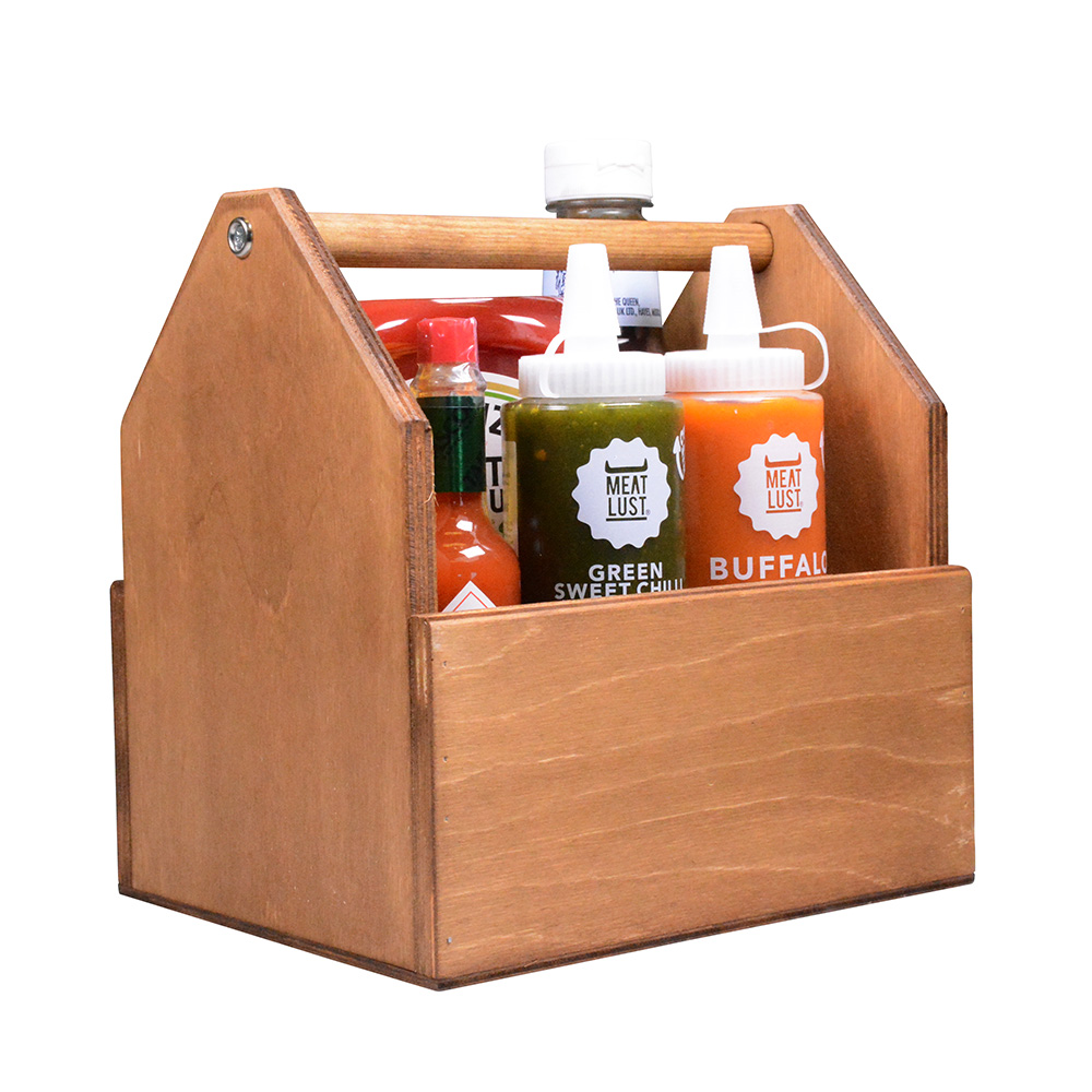 Wooden Condiment Holder - Smart Hospitality Supplies