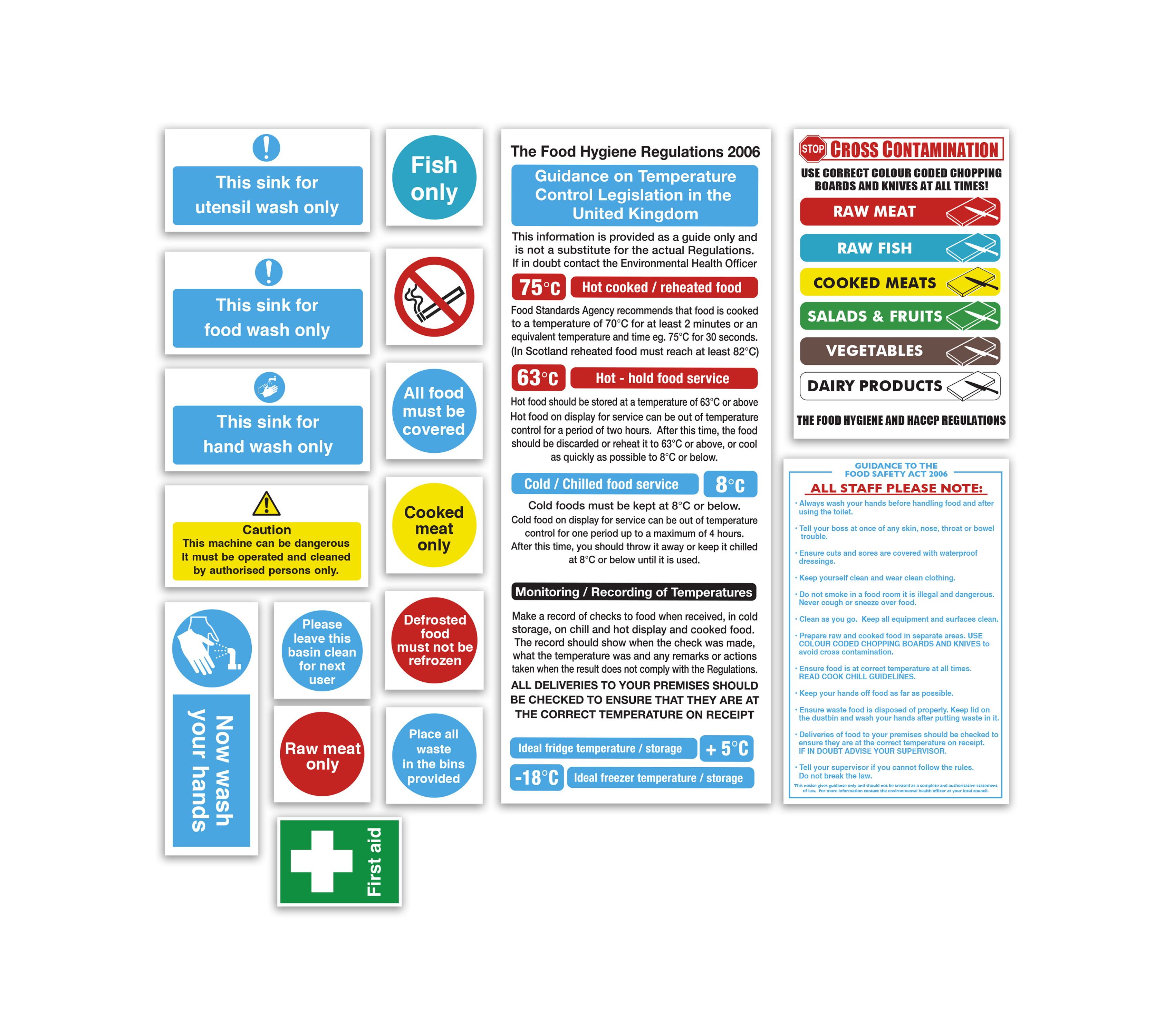 Health and Safety Signs Pack - Senior Catering Starter Pack - Smart ...