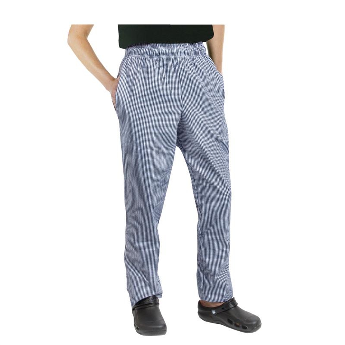 Chef Works Unisex Easyfit Chefs Trousers Small Blue Check L by Chef