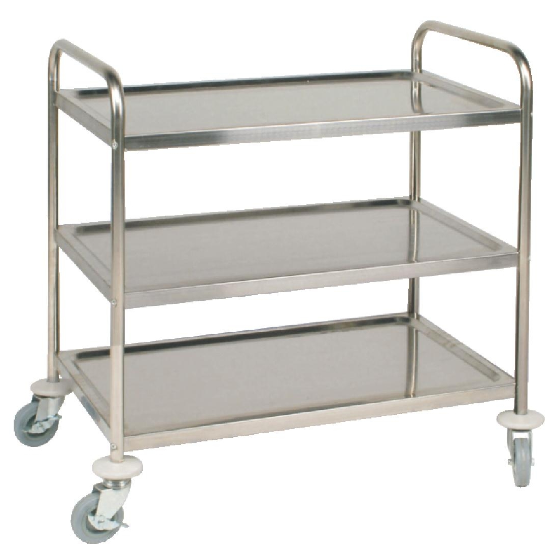 Vogue Stainless Steel Tier Clearing Trolley Medium By Vogue F Smart Hospitality Supplies