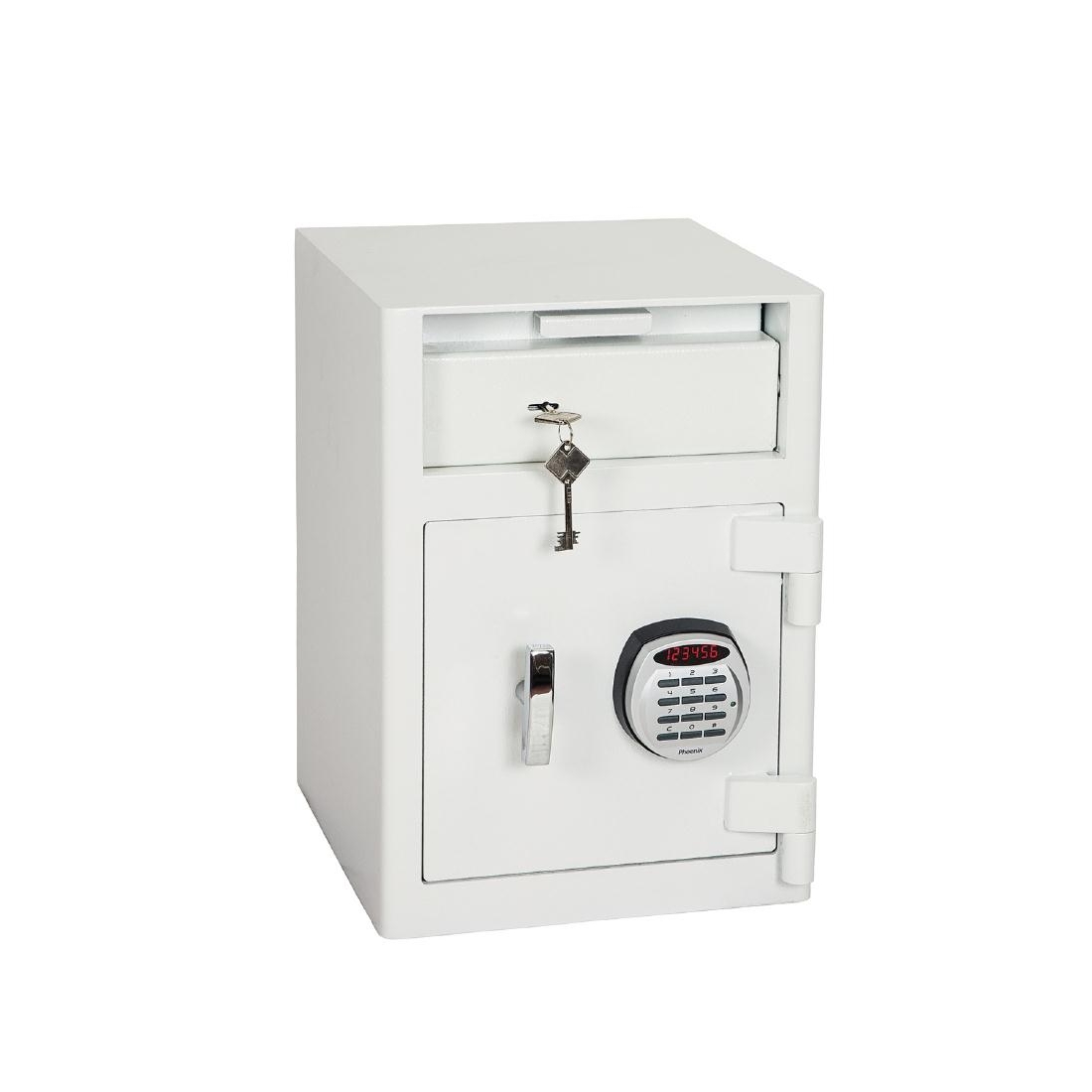 Phoenix Cash Deposit Drop Safe White 47Ltr 3K by Phoenix-GR357 - Smart ...