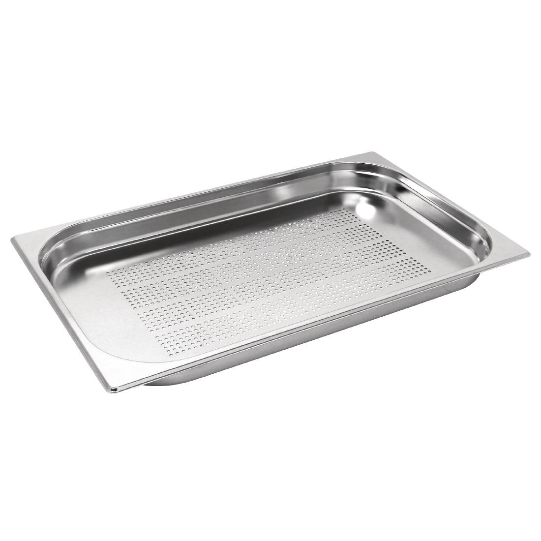 Vogue Stainless Steel Perforated 1/1 Gastronorm Pan 20mm by Vogue-K827 ...