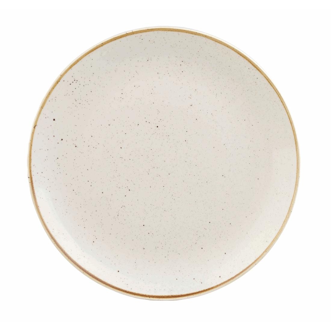 Churchill Stonecast Round Coupe Plate Barley White 260mm by Churchill ...