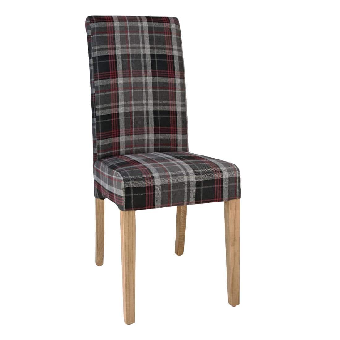 next red tartan dining chairs