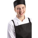 Whites Chefs Skull Cap Polycotton Black