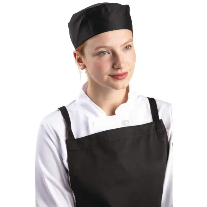 Whites Chefs Skull Cap Polycotton Black