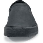 Shoes for Crews Mens Leather Slip On Black