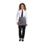 Whites Short Bistro Apron Charcoal