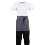 Whites Short Bistro Apron Charcoal