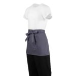 Whites Short Bistro Apron Charcoal