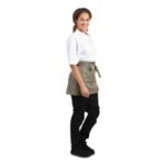 Whites Short Bistro Apron Olive