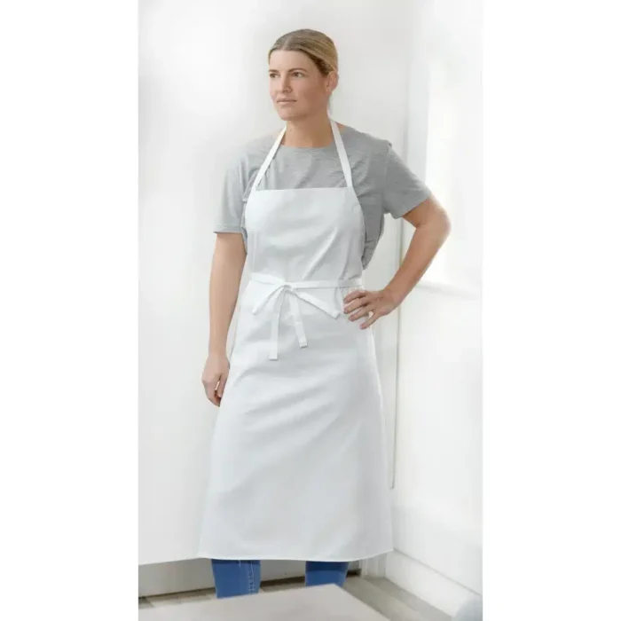 Chef Works Recycled Bib Apron White