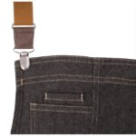 Chef Works Urban Berkeley Denim Brace Bib Apron Black