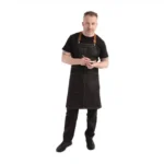 Chef Works Urban Berkeley Denim Brace Bib Apron Black