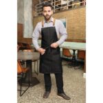 Chef Works Urban Berkeley Denim Brace Bib Apron Black