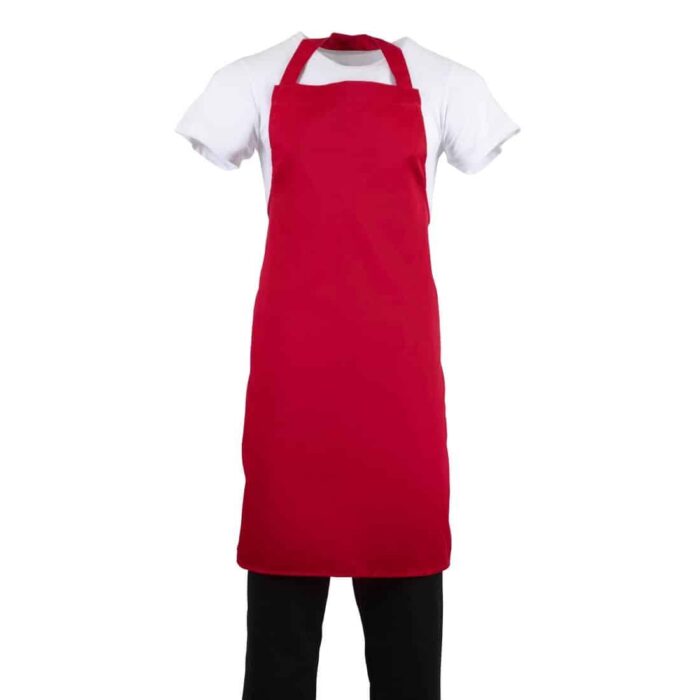 Whites Bib Apron Red