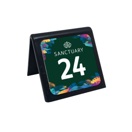 Table Number with Full Colour Plate