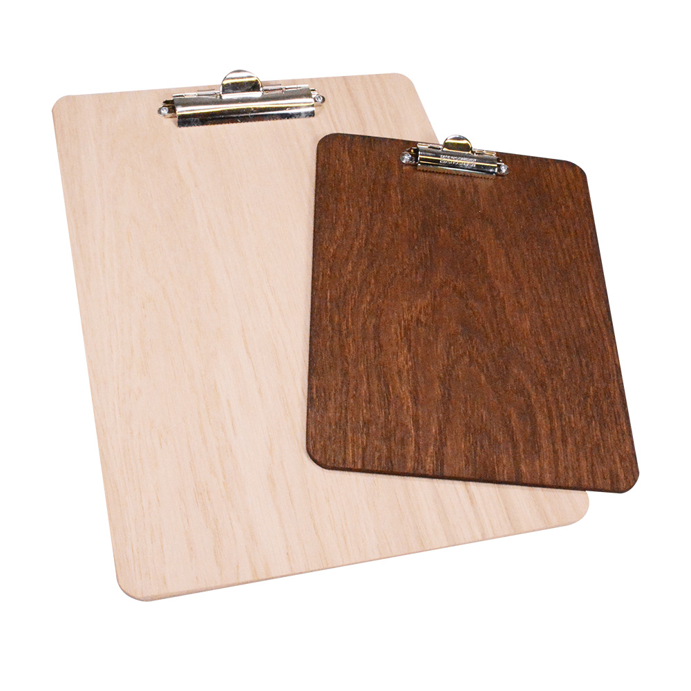 Real Wood Menu Holders - Wooden Clip Board