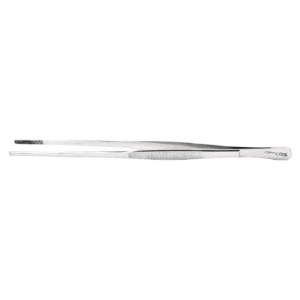 Stainless Steel Round Tip Tweezer Tongs 300mm