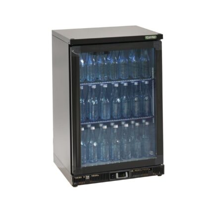 Gamko Bottle Cooler - Single Hinged Door 150 Ltr Black