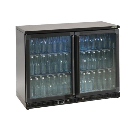 Gamko Bottle Cooler - Double Hinged Door 275 Ltr Black