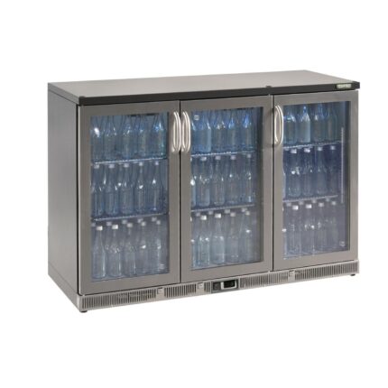 Gamko Bottle Cooler - Triple Hinged Door 315 Ltr Stainless Steel