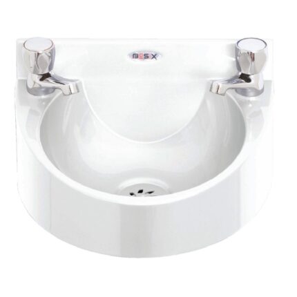 Basix Polycarbonate Wash Hand Basin White