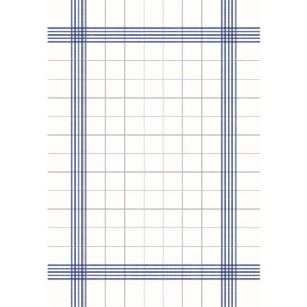 Duni Bistro Towel Napkin 38x54cm in Blue Check on White (Pack of 250)