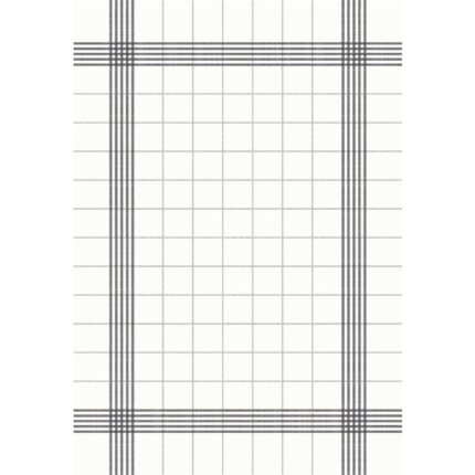 Duni Bistro Towel Napkin 38x54cm in Granite Grey Check on White (Pack 250)