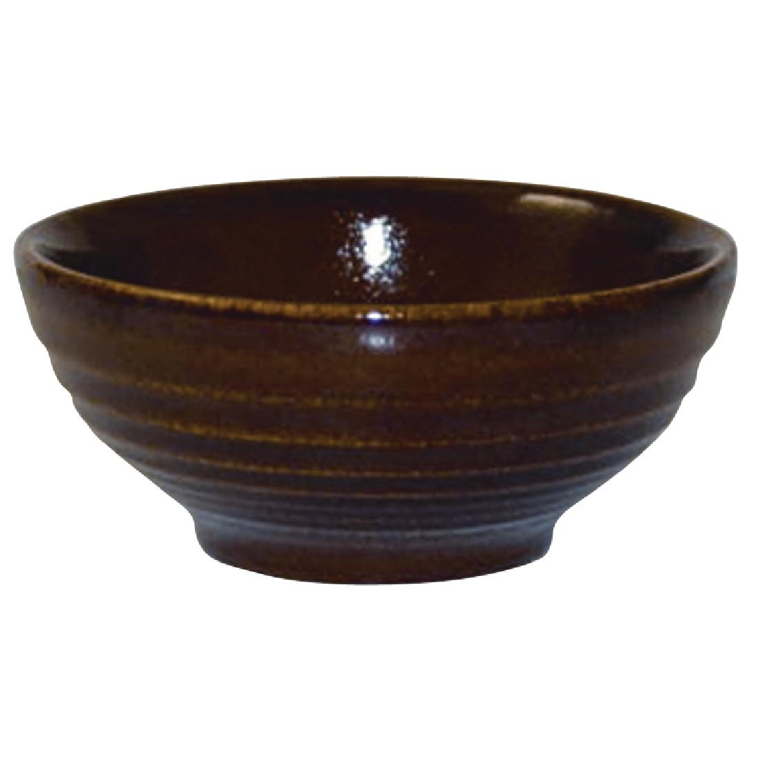 Churchill Bit on the Side Brown Ripple Snack Bowls 102mm