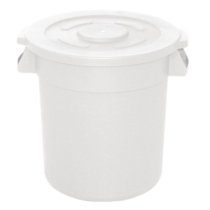 Vogue White Round Container Bin 76Ltr