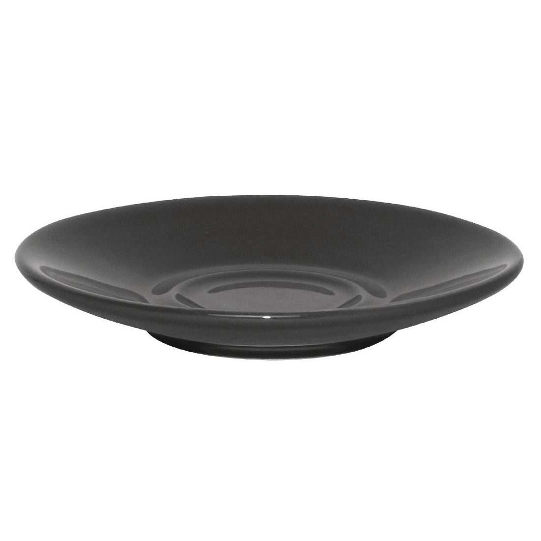 Olympia Cafe Espresso Saucers Charcoal 116.5mm