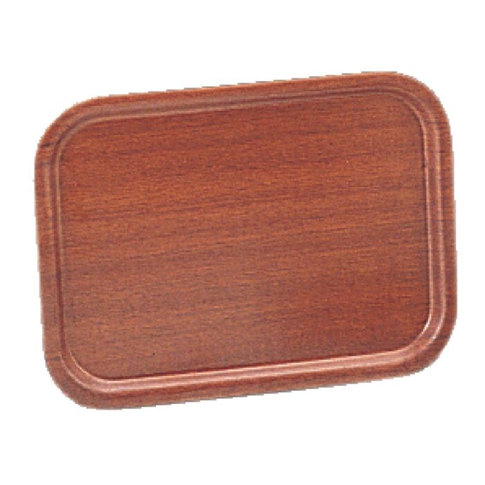 Olympia Mahogany Veneer Wooden Tray 12.5 x 9.5 in