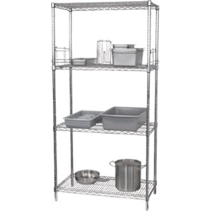 Vogue 4 Tier Wire Shelving Kit 1525x610mm