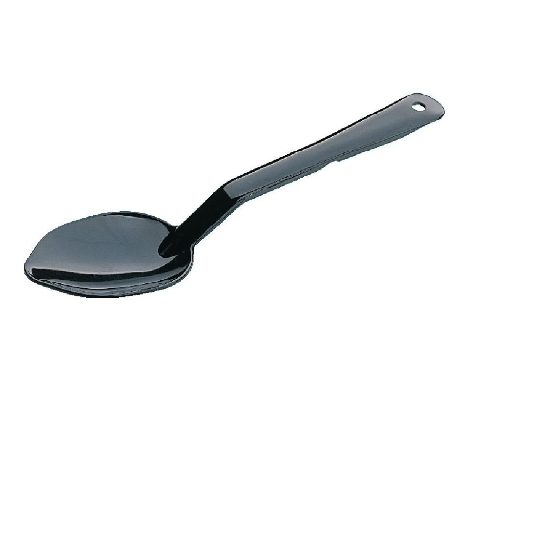 Catering Line Silicone Slotted Spoon: Large Rubber Bottomed Strainer Spoon  for Cooking, Mixing, and Serving - Nonstick Heat Resistant Cooking Utensils