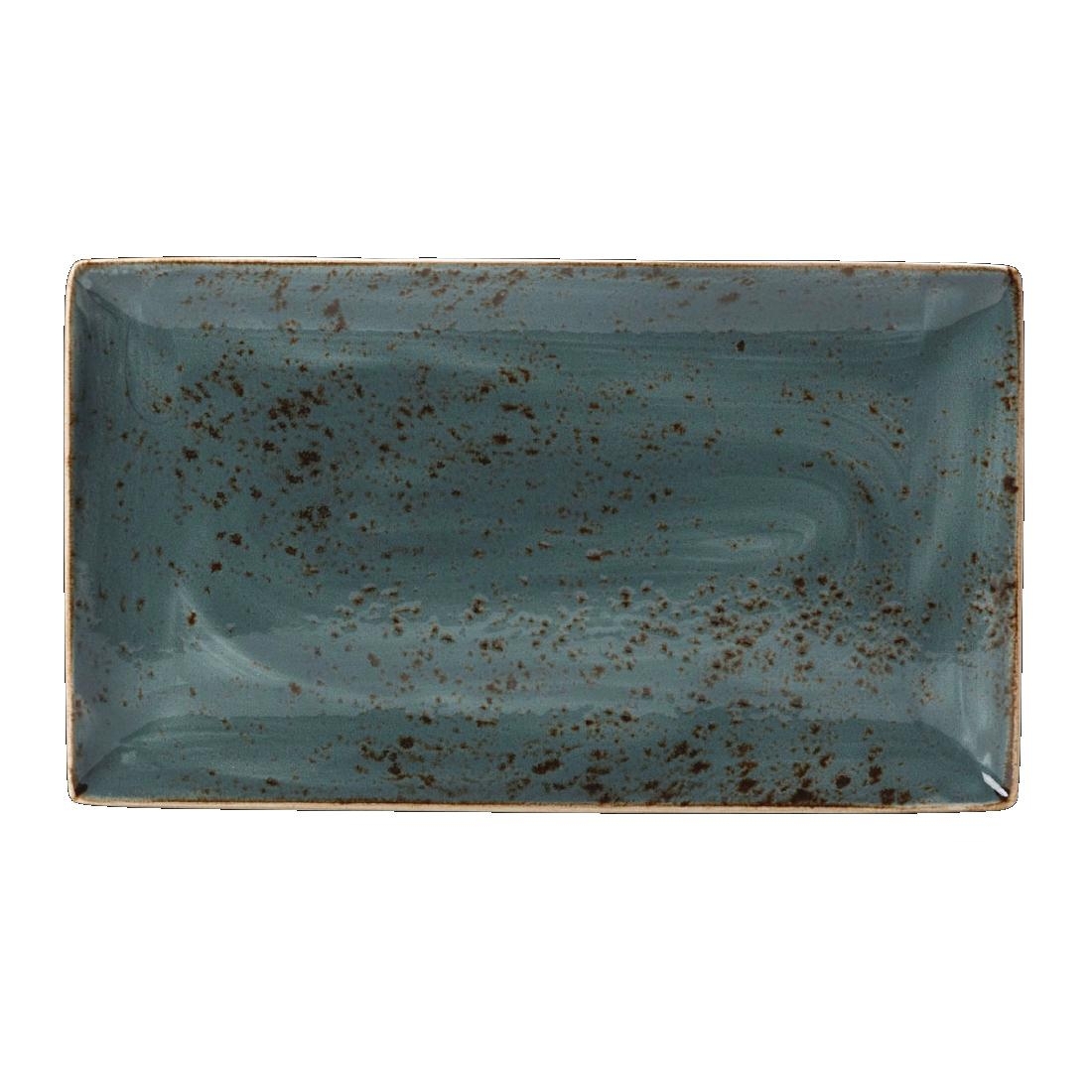Steelite Craft Blue Rectangular Platters 330x 190mm