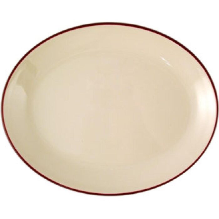 Steelite Claret Empire Oval Coupe Dishes 202mm