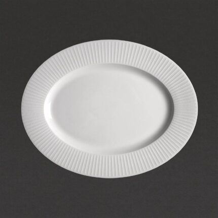 Steelite Willow Oval Plate. length 330mm.